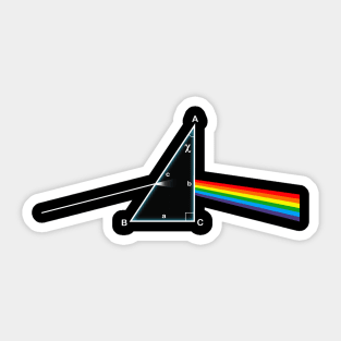 Dark Side of the Hipotenuse Sticker